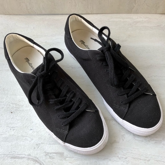 𝅺MADEWELL Sidewalk Low-Top Sneakers in Black Canvas Unisex. Men’s 7.5 Wom… - Picture 6 of 10